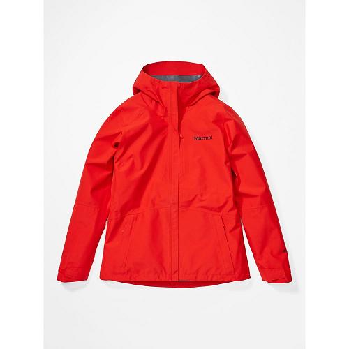 Marmot Minimalist Rain Jacket For Womens Red BWM302178